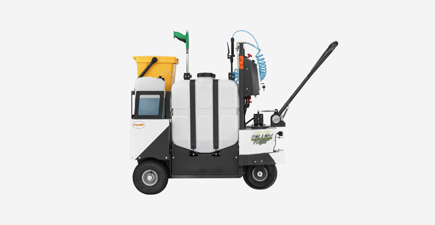 Laterală dreapta vehicul pentru dezinfectare - Cubomatic SaniSpray Aparat pentru dezinfectare.