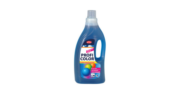 Detergent lichid pentru haine colorate, cu o putere de spălare ridicată și protecție activă a țesăturii.